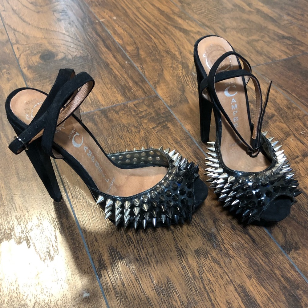 Jeffrey Campbell black Lancer spiked heel
